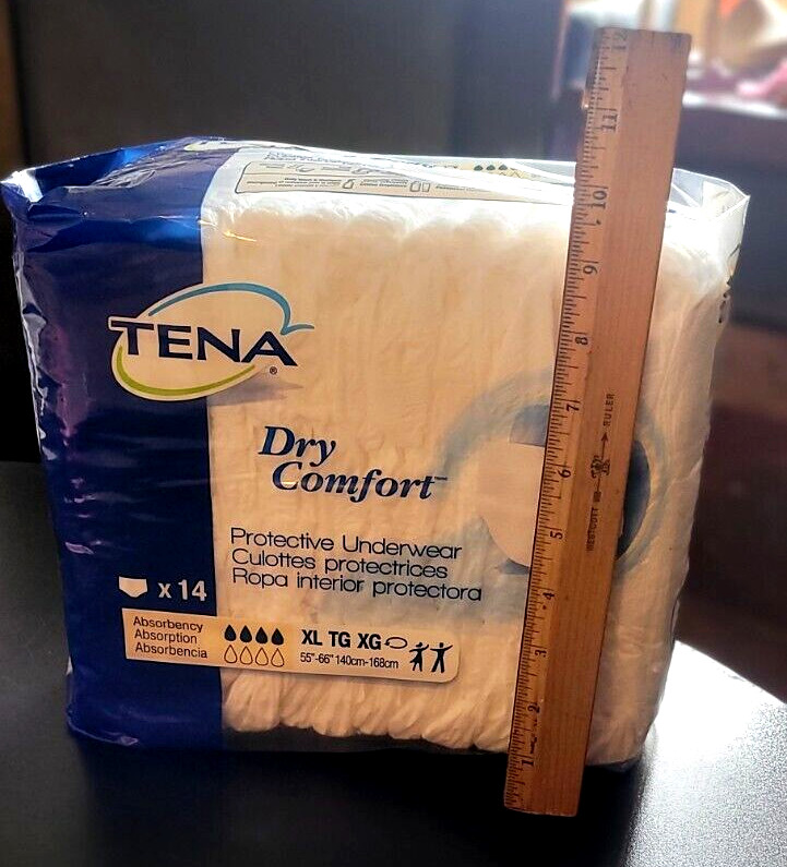 TENA Protective Underwear Unisex Adult Sz XL;55-66″;14 Count;Incontinence/Health