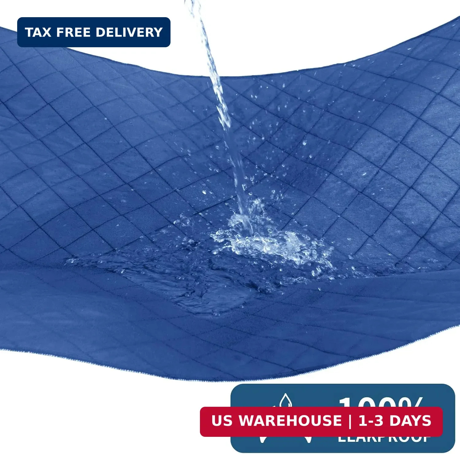 Waterproof Mattress Pad 34″x52″, Incontinence Bed Pads Washable, Slip Resistant