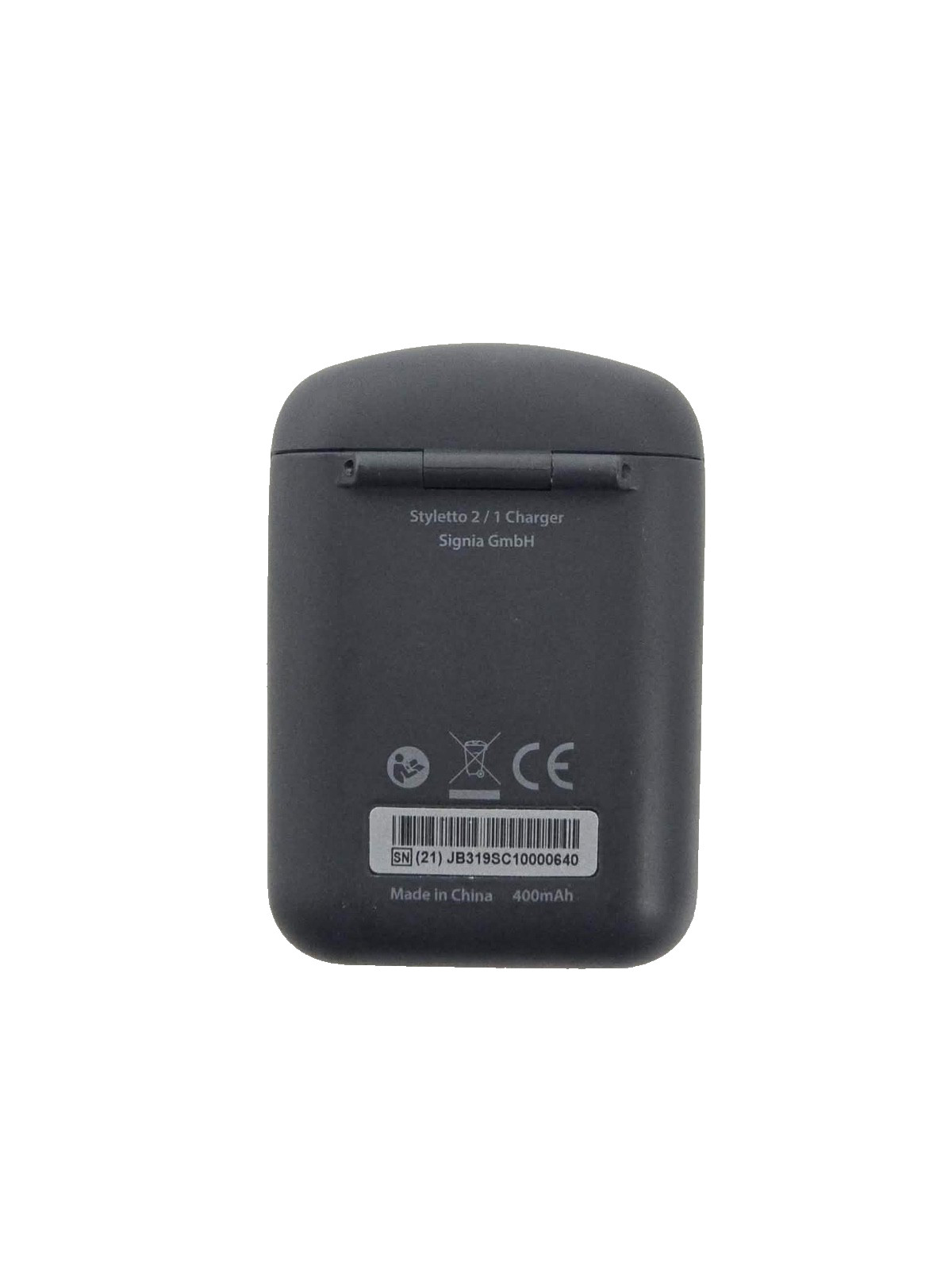 Signia Portable Rechargeable Styletto 2/1 Charger Case with USB cable