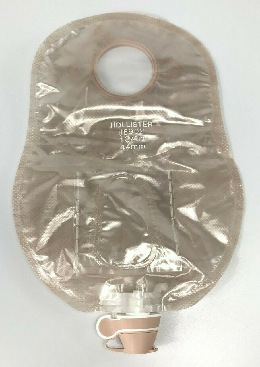 10 Hollister 18902 New Image 2-Pc Urostomy Pouches 1-3/4” Flange Ex.2029-2030