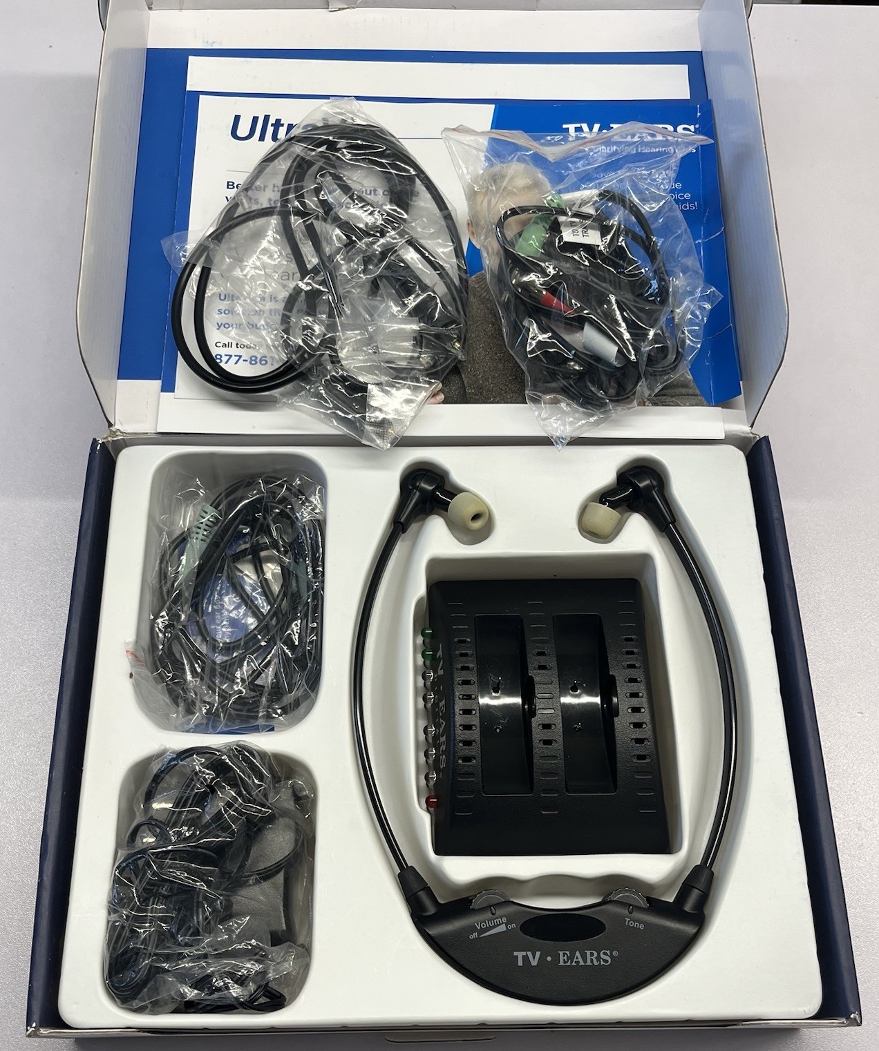 TV Ears Digital Wireless Headset System For TV 5.0 11741 Parts Only