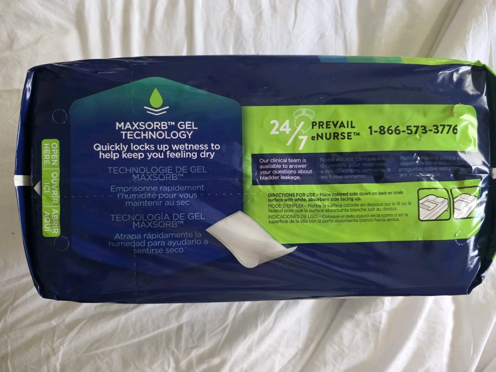 PREVAIL UNDERPADS /PET PADS SUPER ABSORBENT DISPOSABLE XL 25 Count, UP-100/1