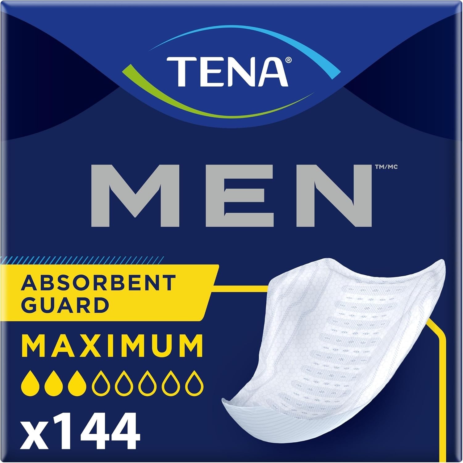 Incontinence Guards for Men, Maximum Absorbency, 144 Ct