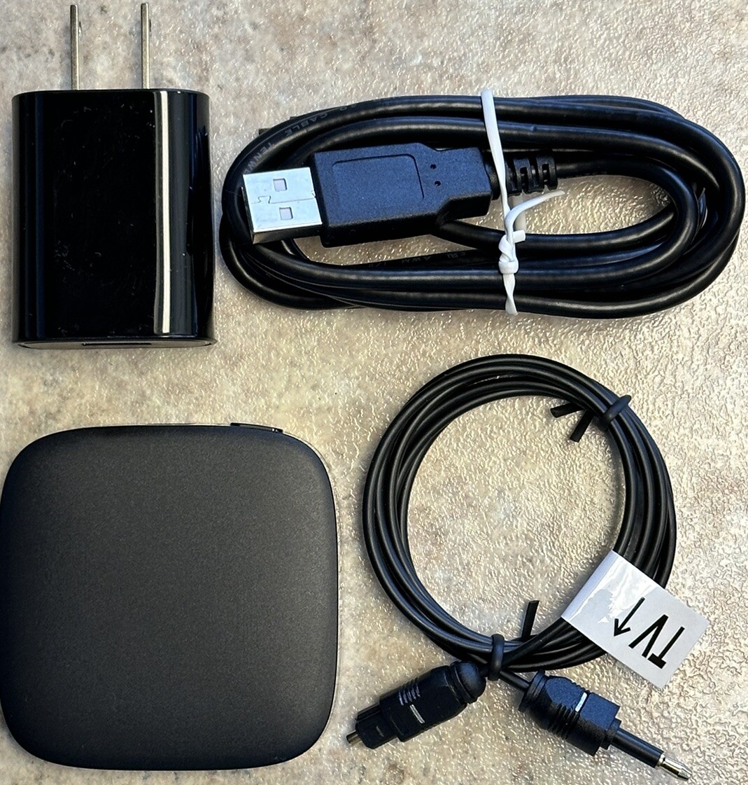 Phonak Bluetooth TV Connector With Optical Cable & Power Cord. Very Lightly Used