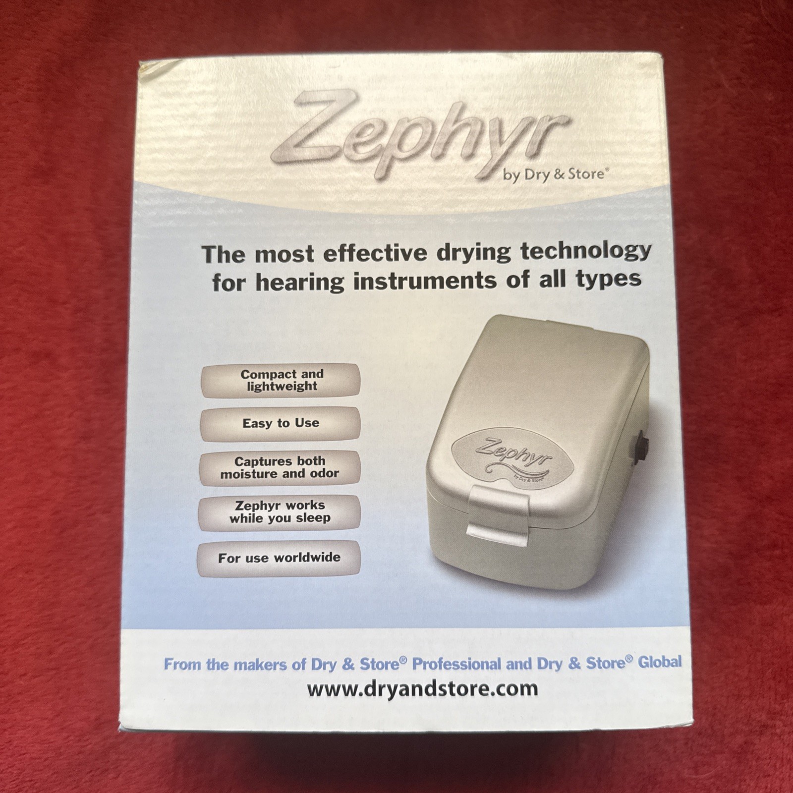 Zephyr By Dry & Store Hearing Aid Dryer Cochlear Ear Monitors.