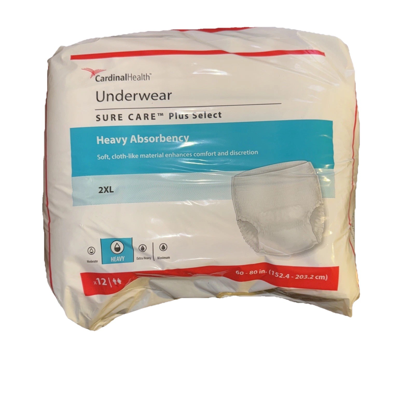 Sure Care Plus Select 2XL 12ct Heavy Absorbency Incontinence Underwear