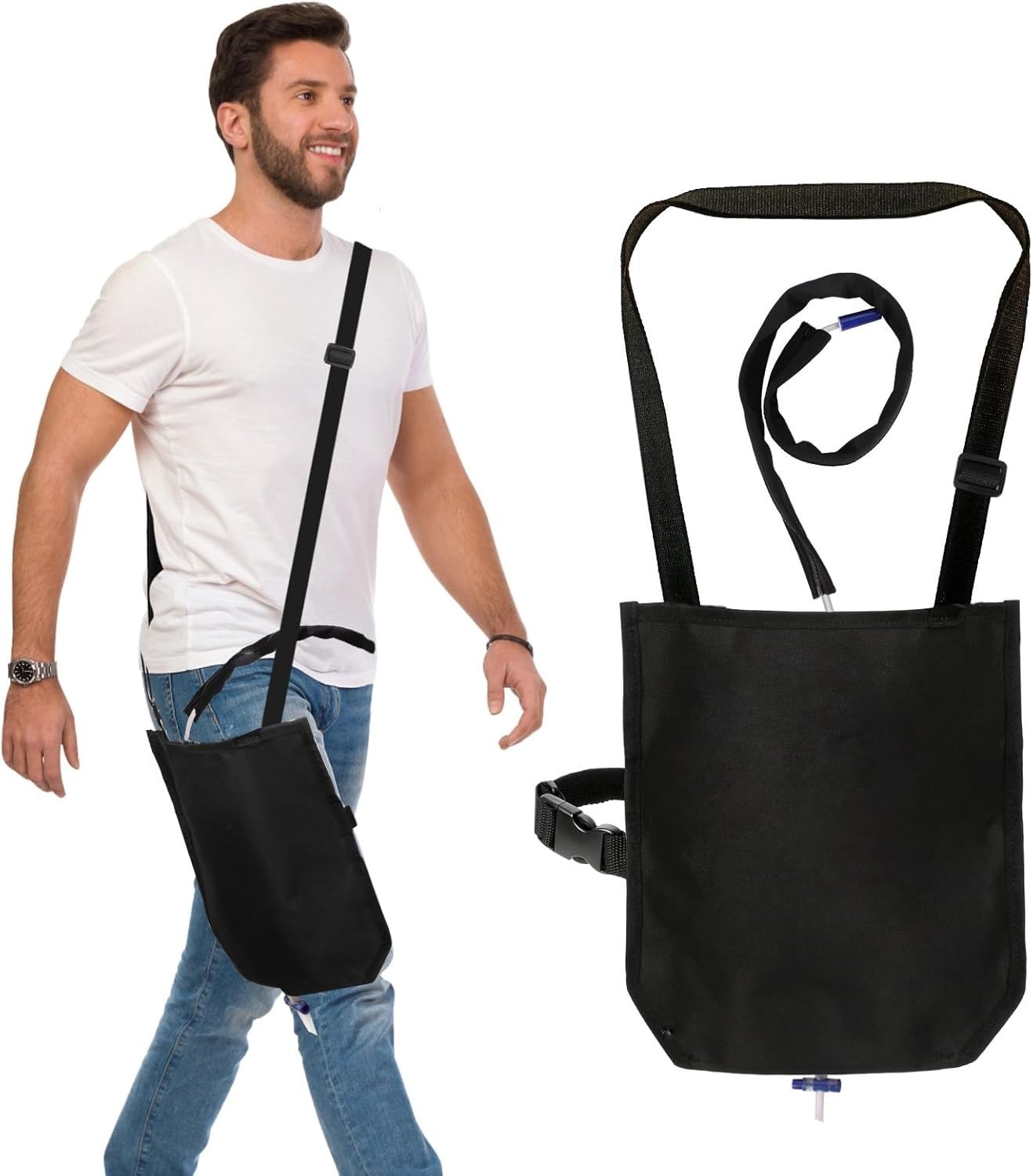 Urine Drainage Bag Holder Adjustable Catheter Bag Covers with Foley Catheter …