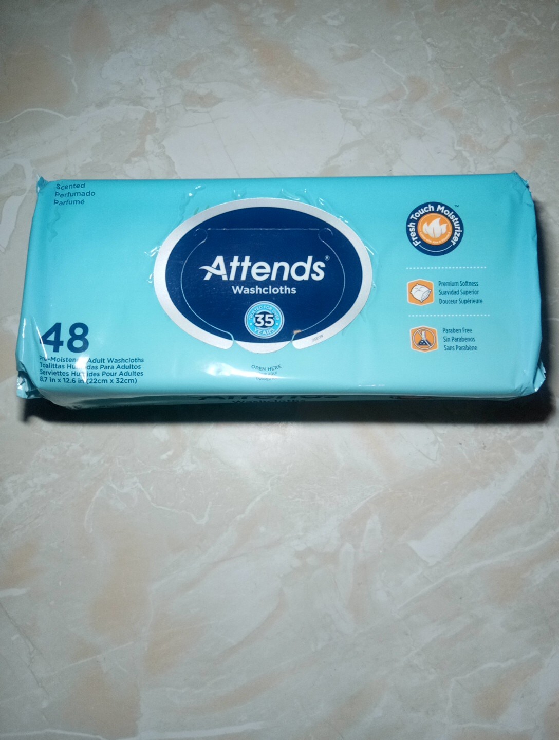 🎇$25Per Attends 48 PreMoistened Scented Washcloths $300percase (QTY 15)