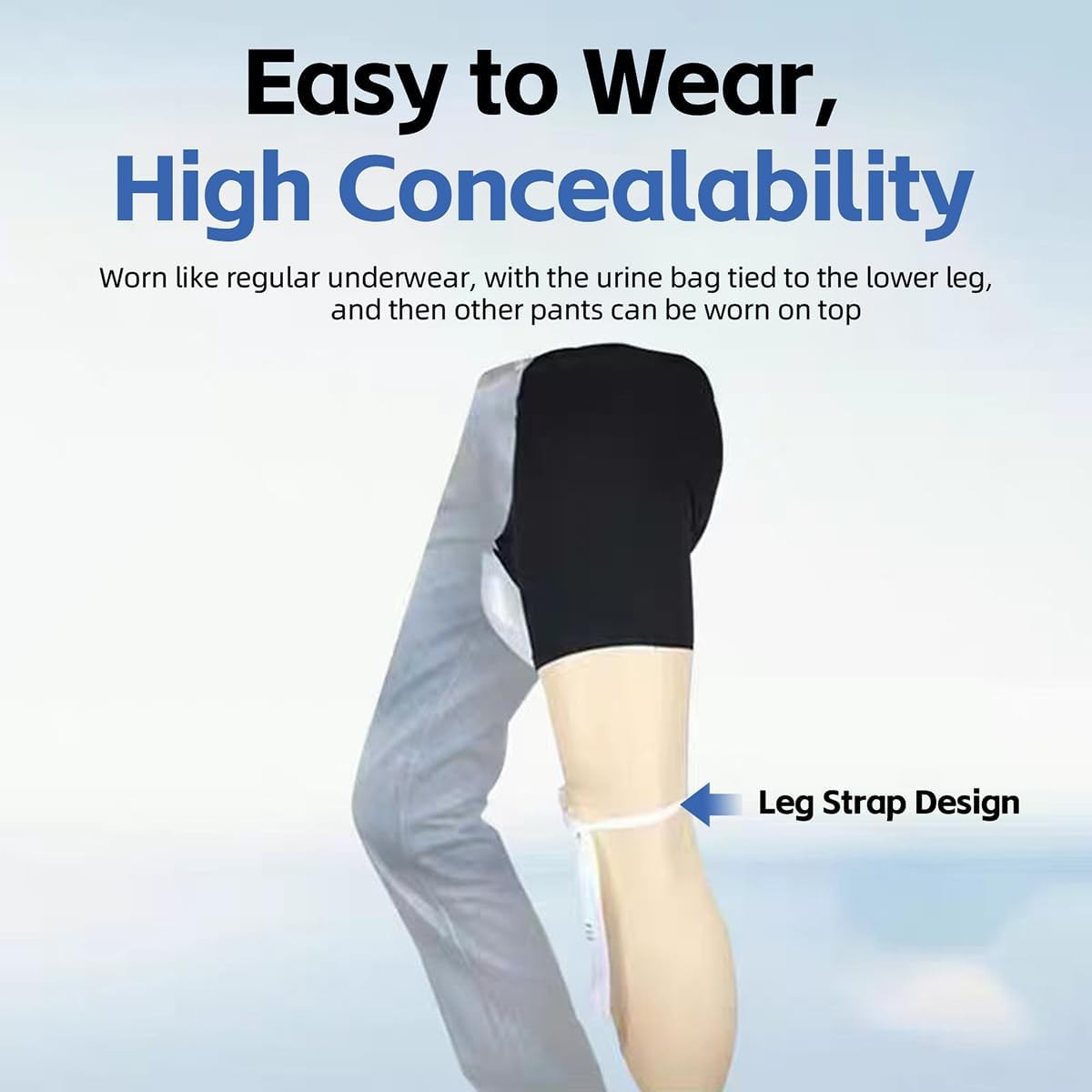 Condom Catheters for Elderly Men Age 80 – Wearable Urinal Underwear with Sili…
