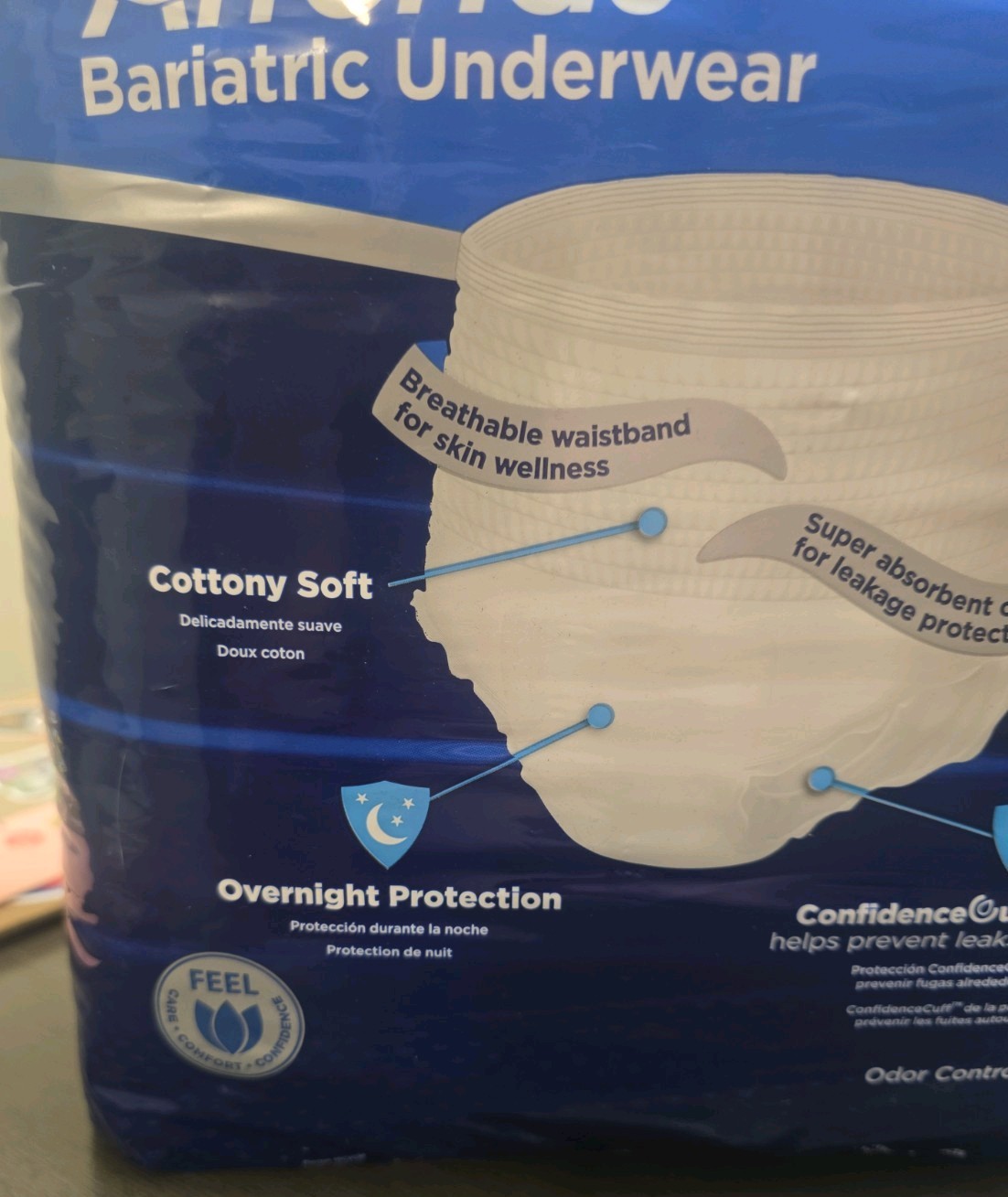 Adult Incontinence Underwear Attends Bariatric XXXL 74–92″ 10 Count New