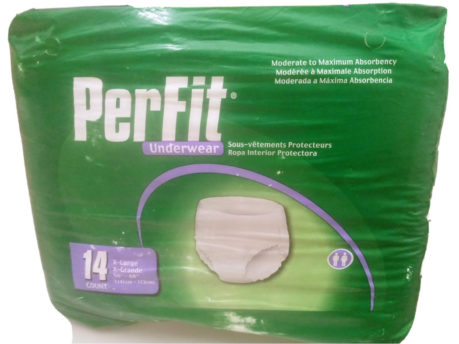 Per-Fit Protective Underwear ”X-Large, 58 – 68 , 14 Count”