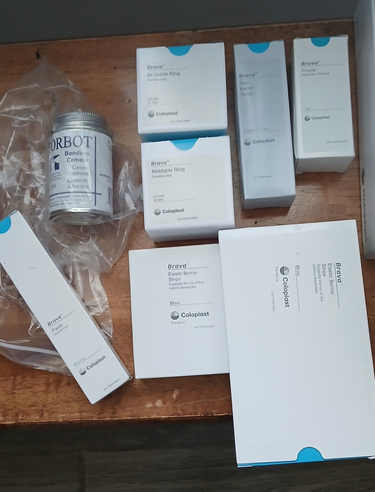 GOODIE BOX OF NEW ILEOSTOMY SUPPLIES-Pouches,Barrier Rings,Spray,Paste & more!