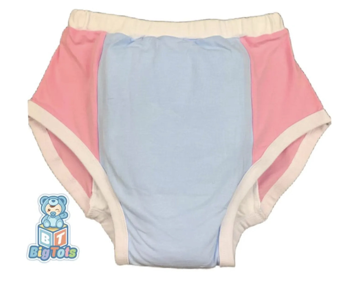 Adult training pant Baby Blue and Pink diaper incontinence pants