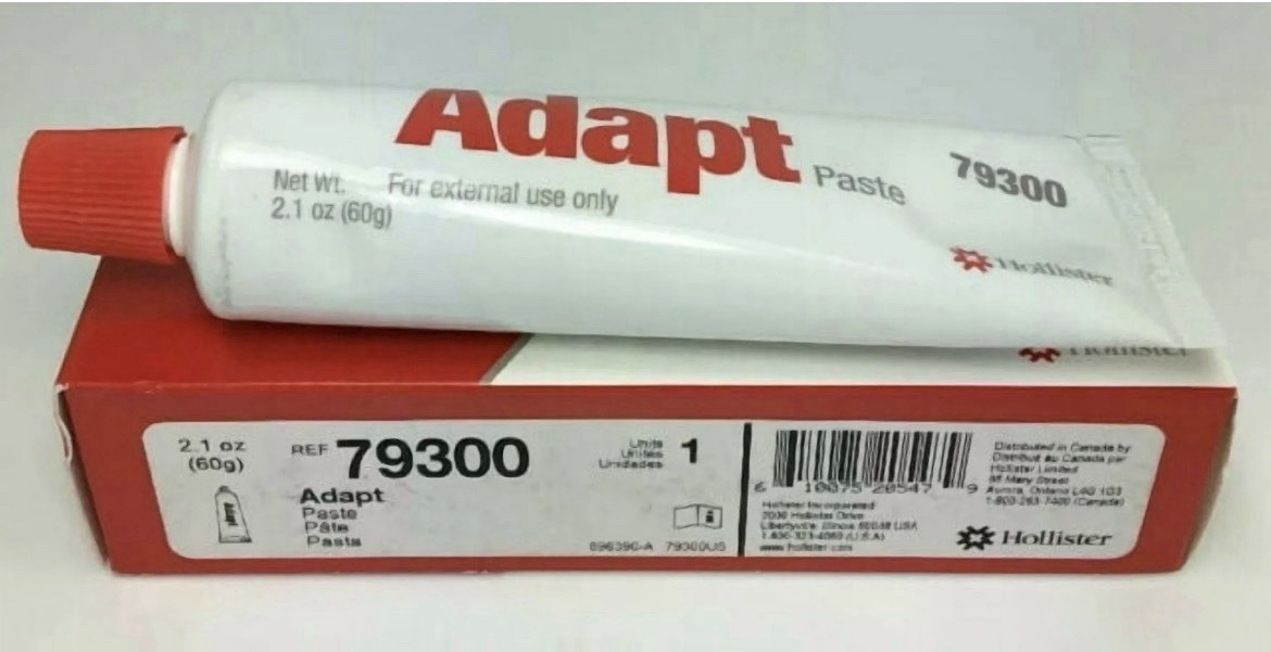 PACK OF 2 Tubes Hollister 79300 Adapt 2.1 oz Ostomy Paste. NEW box *FAST SHIP*
