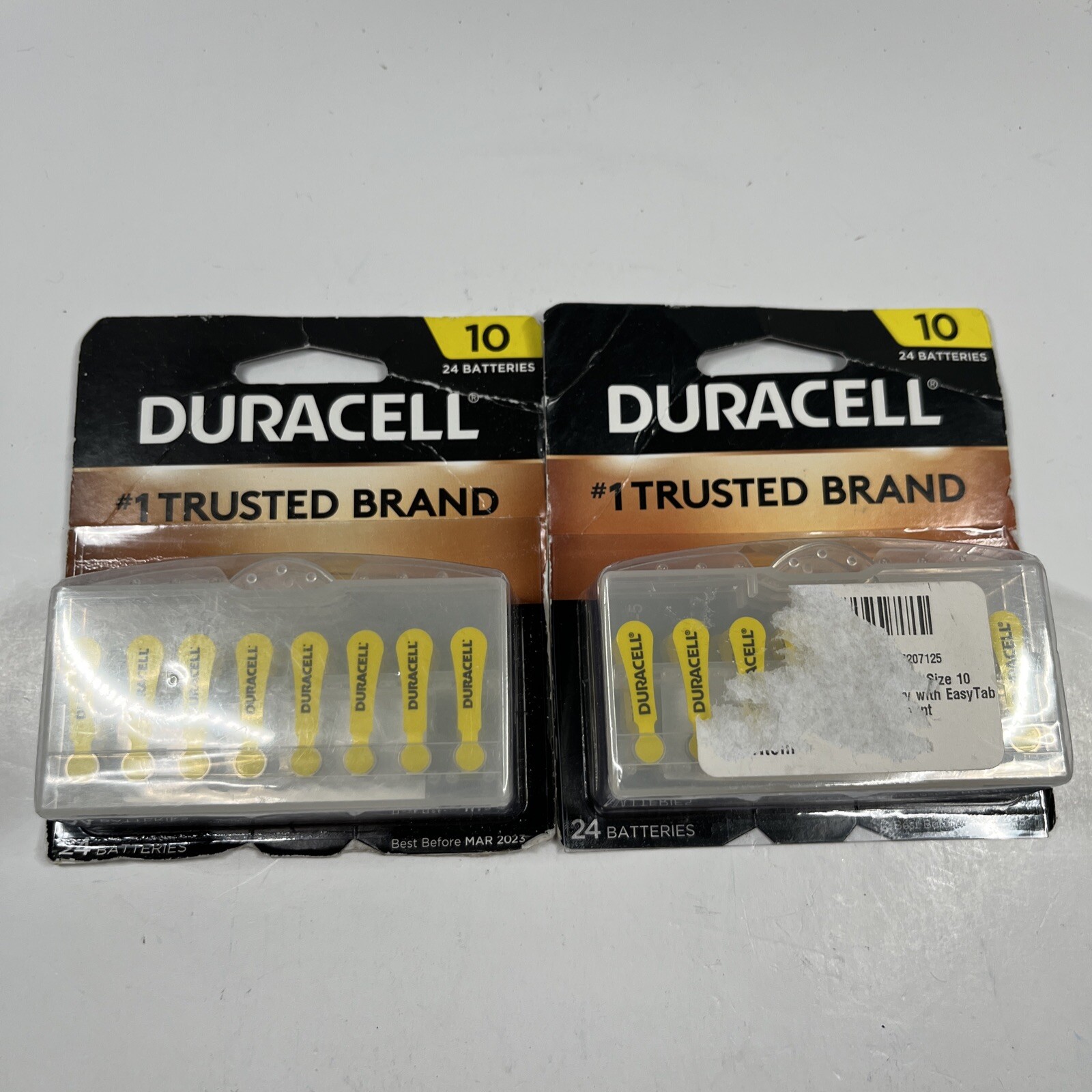 Duracell 10 Hearing Aid DA10B242M Batteries EXP 03/2023 48 Count 2 X 24