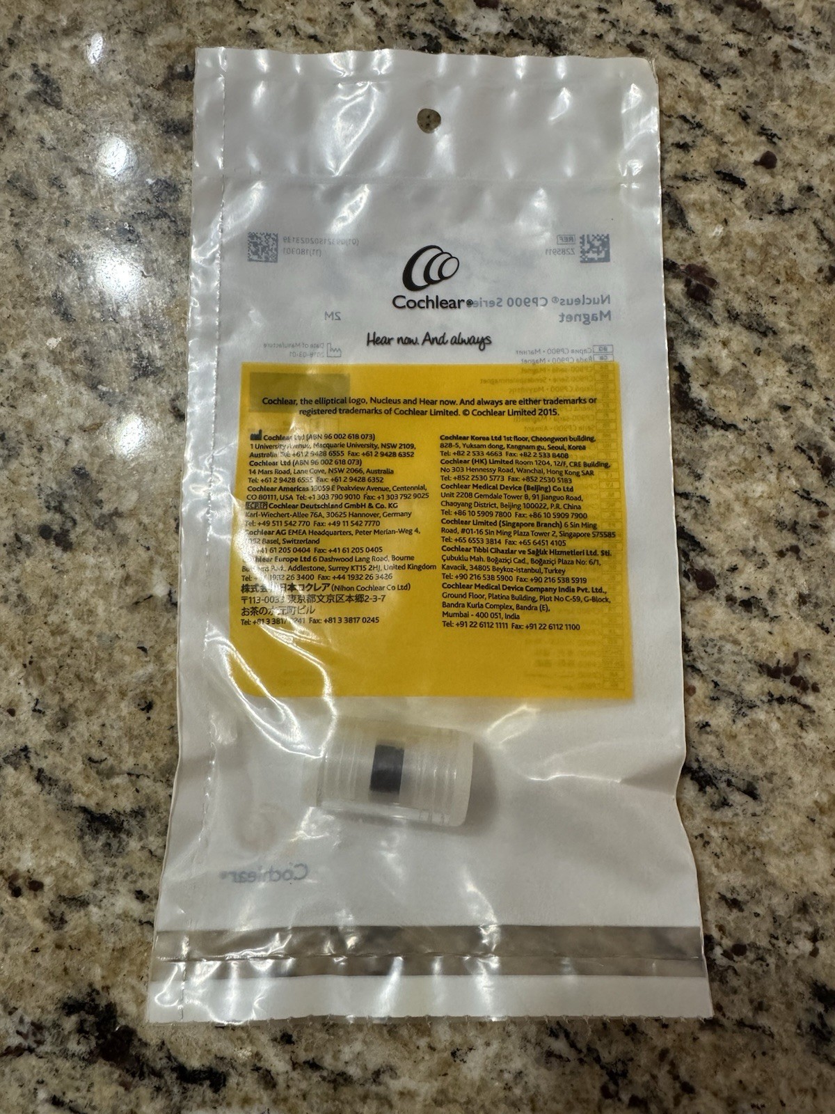 Cochlear Nucleus Z285911 Mocha CP900 Series Magnet 2M – Sealed –