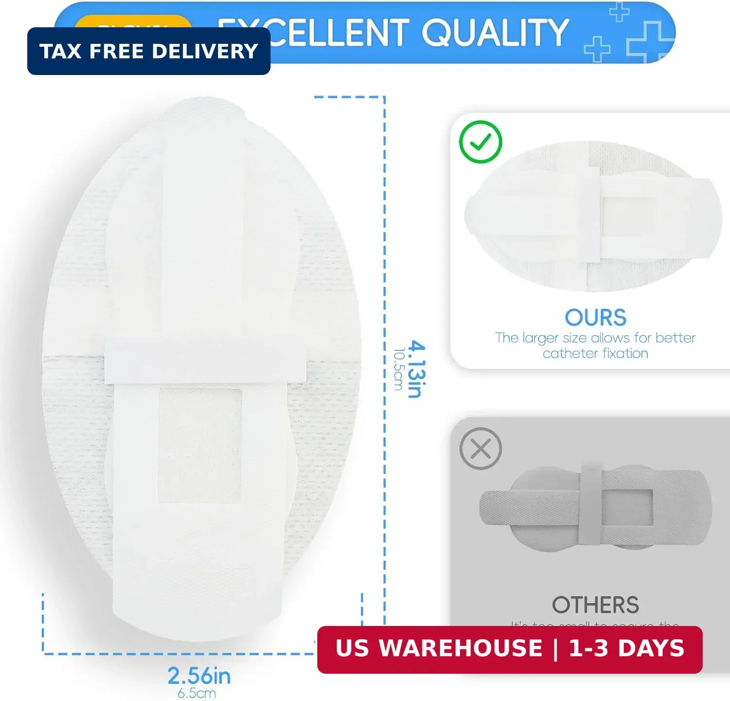 20PCS Catheter Stabilization Devices,Self-High Adhesive Catheter Supplies for Si