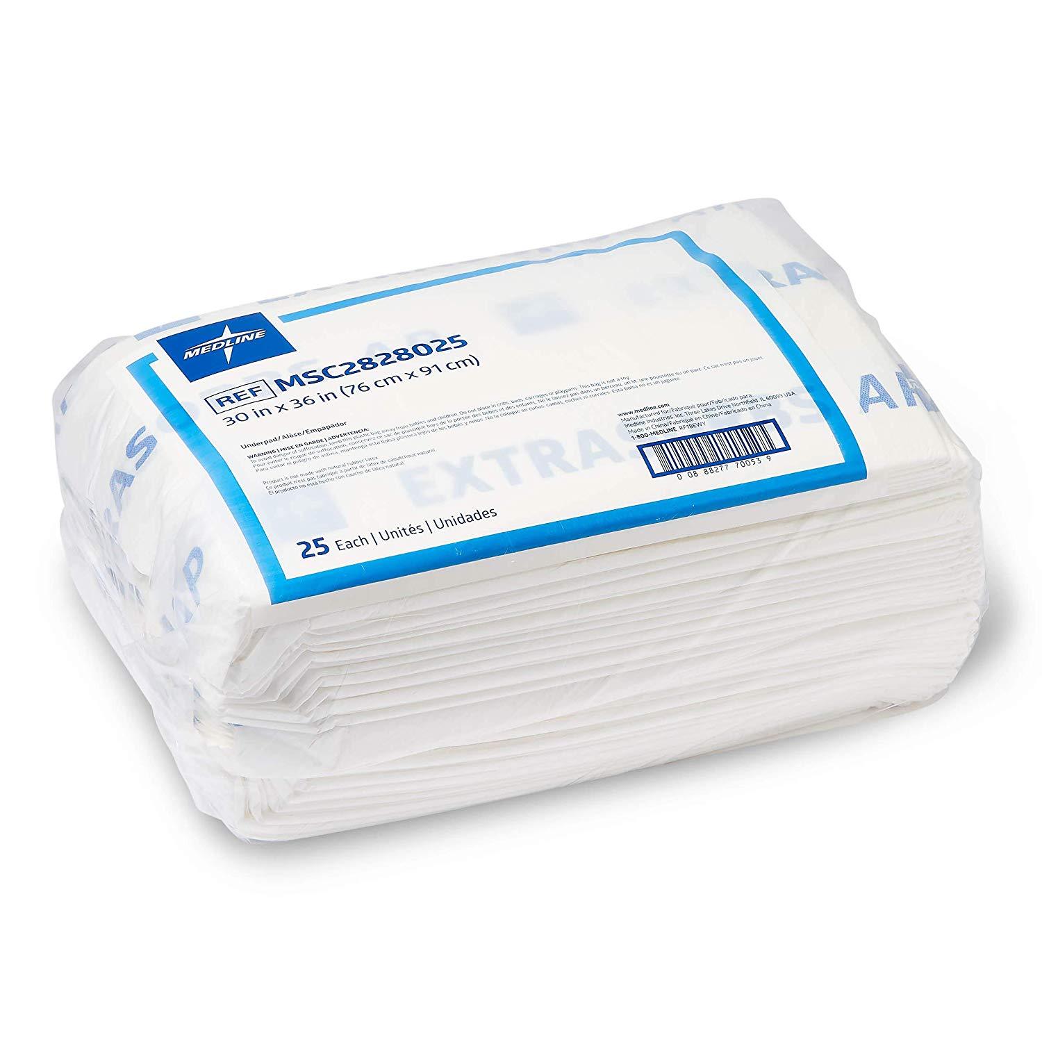 Extrasorbs Drypad Underpads Air Permeable 30 x 36 inches (Pack of 25)