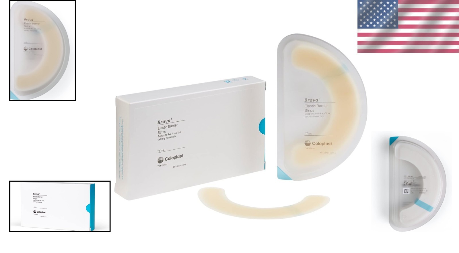 Skin-Friendly Elastic Barrier Strips, Pack of 5