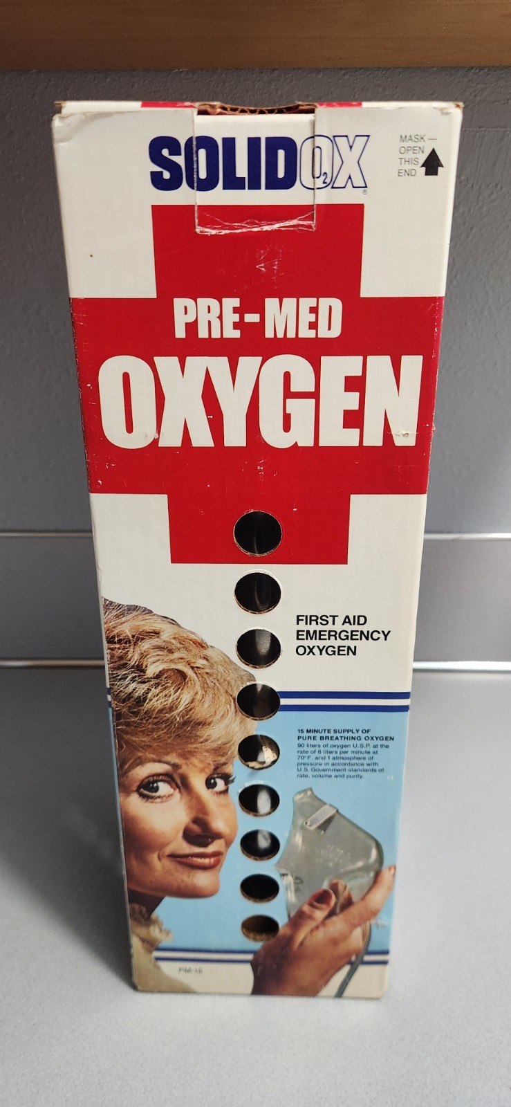 Cleanweld Turner Solid Ox Pre-Med Emergency Oxygen Tank – 1980’s Vintage