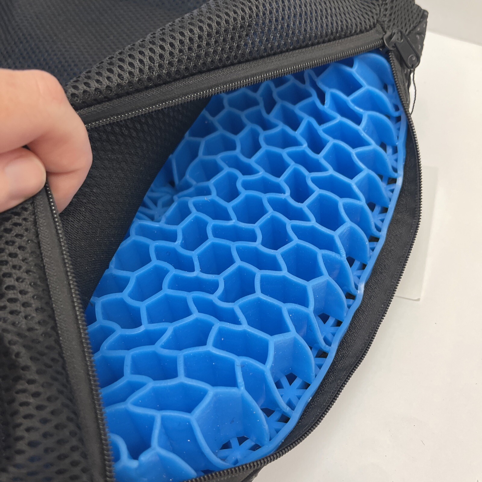 Double-Sided Gel Seat Cushion Breathable with Non-Slip Cover for Pressure Rel…