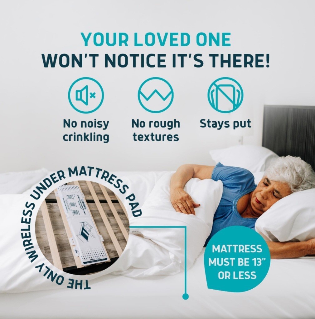 Lunderg Under Mattress Bed Alarm for Elderly Adults Bed Alarms & Fall Prevention