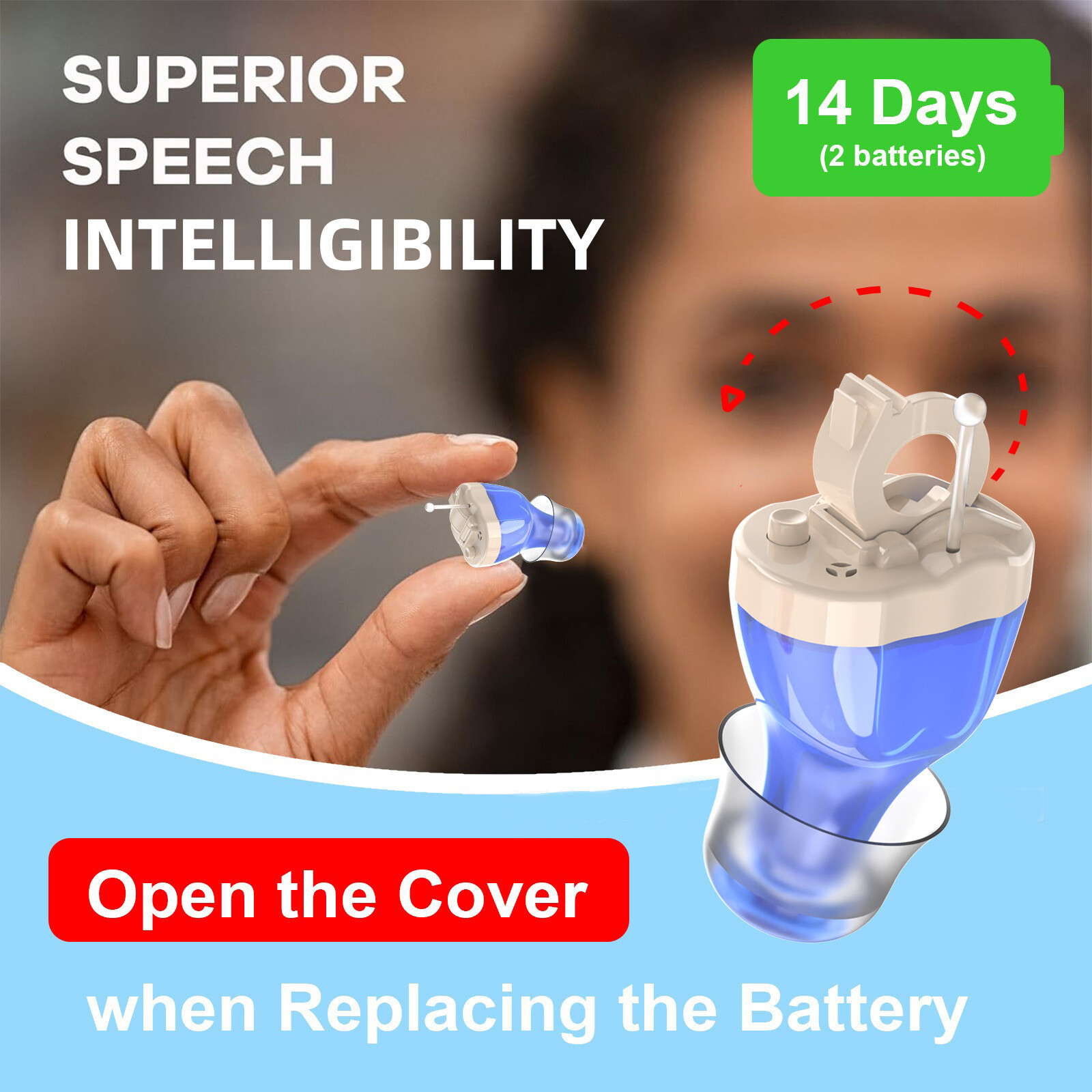 MiNi Hearing Aids Digital Small Invisible In Ear Sound Voice Amplifier Enhancer