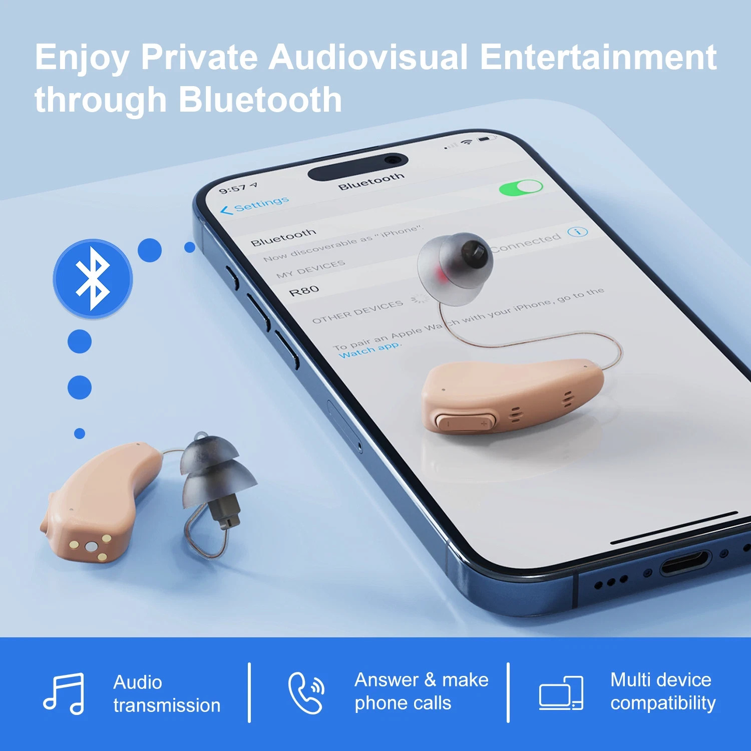 ENHANCE SELECT 700 PROTOTYPE HEARING DEVICE MUSIC/PHONE PROTOTYPE