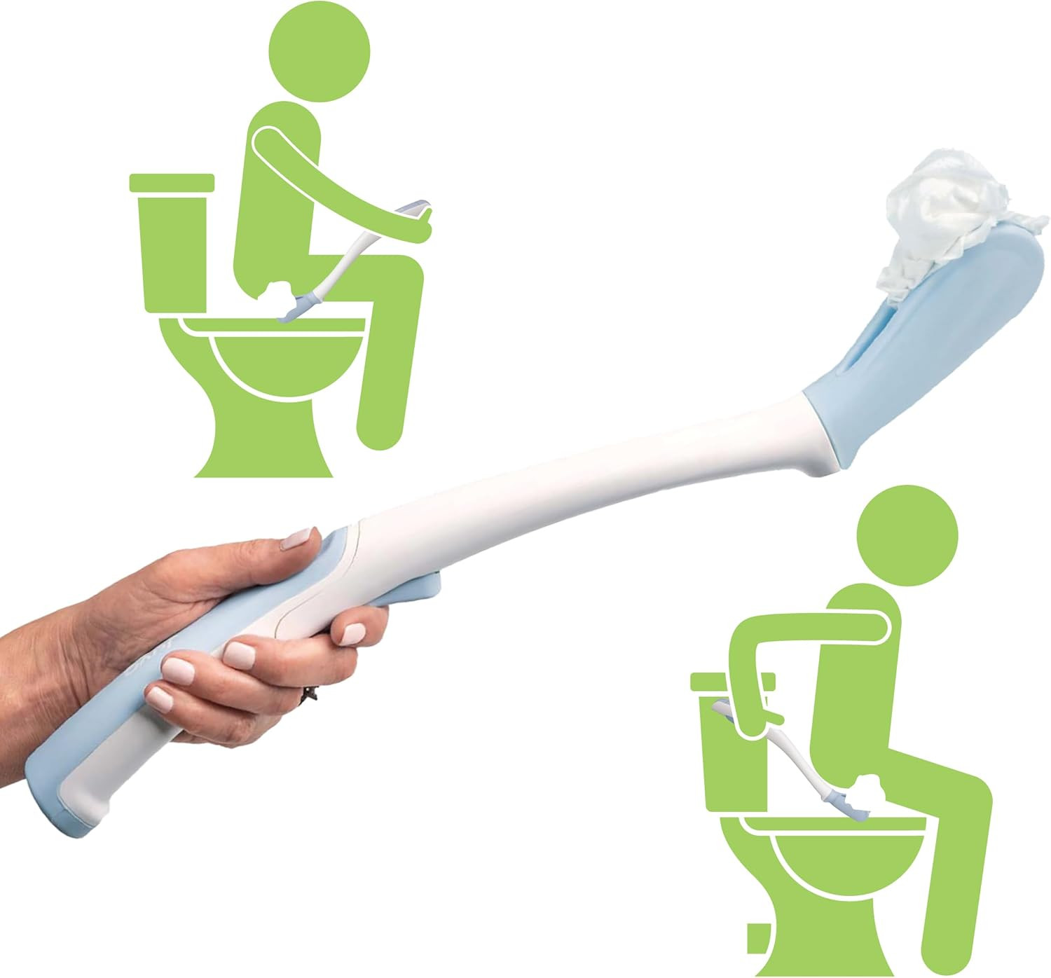 Toilet Aid – Personal Bottom Wiping Tool, Bathroom Mobility Aid for Disabled, El