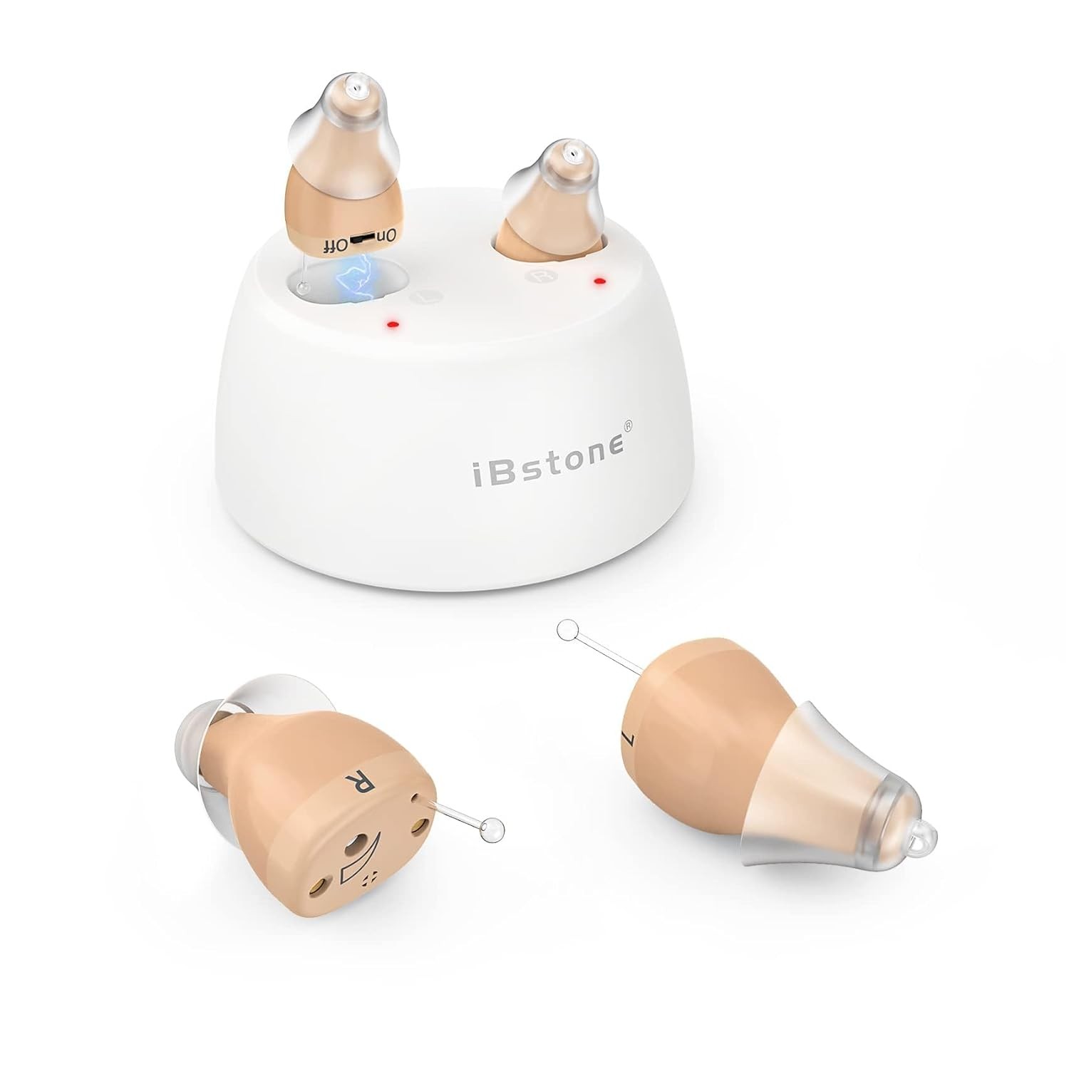 iBstone K17 Hearing Aids, Rechargeable Hearing Aids to Assist Hearing for Senior