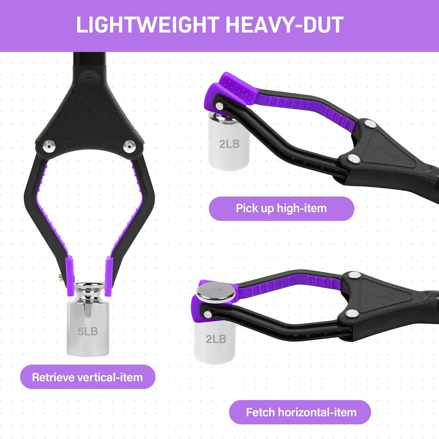 32 Inch Folding Reacher Grabber Tool with Magnet for Seniors, Disabled, afte…