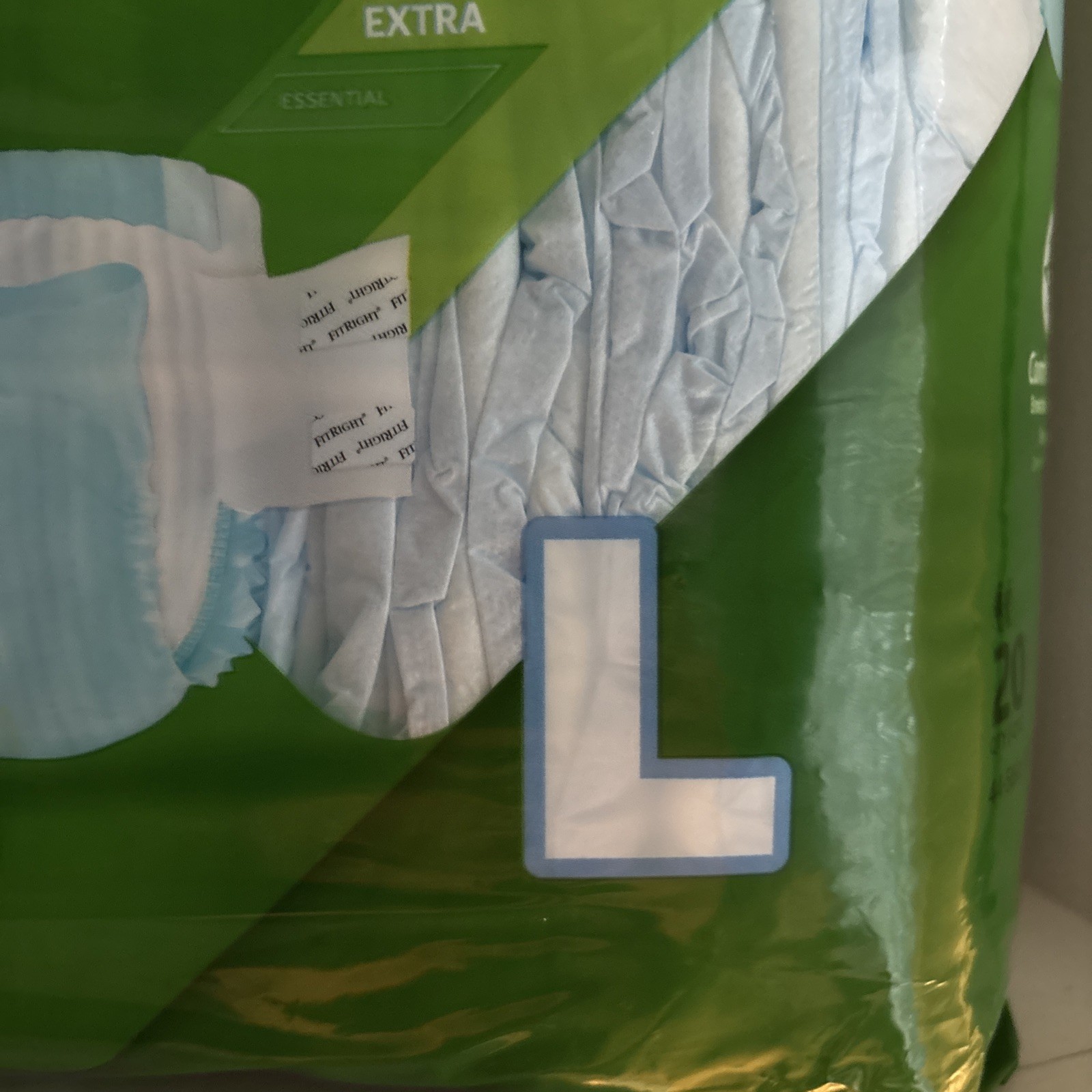 XLarge Medline FitRight OptiFit Extra+ Disposable Brief L 20 Ct ~ SEALED