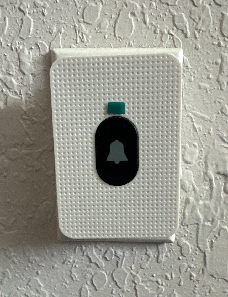 Caregiver Life Alert System For Elderly Wireless Pager 2 Call Button Easy To Use