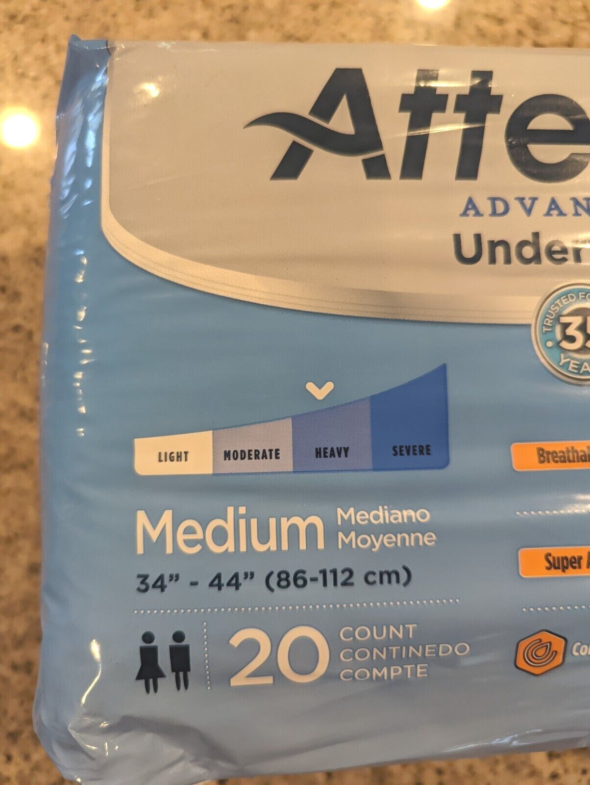 Attends Advanced Underwear, Medium 34 to 44in #APP0720 – Case of 80