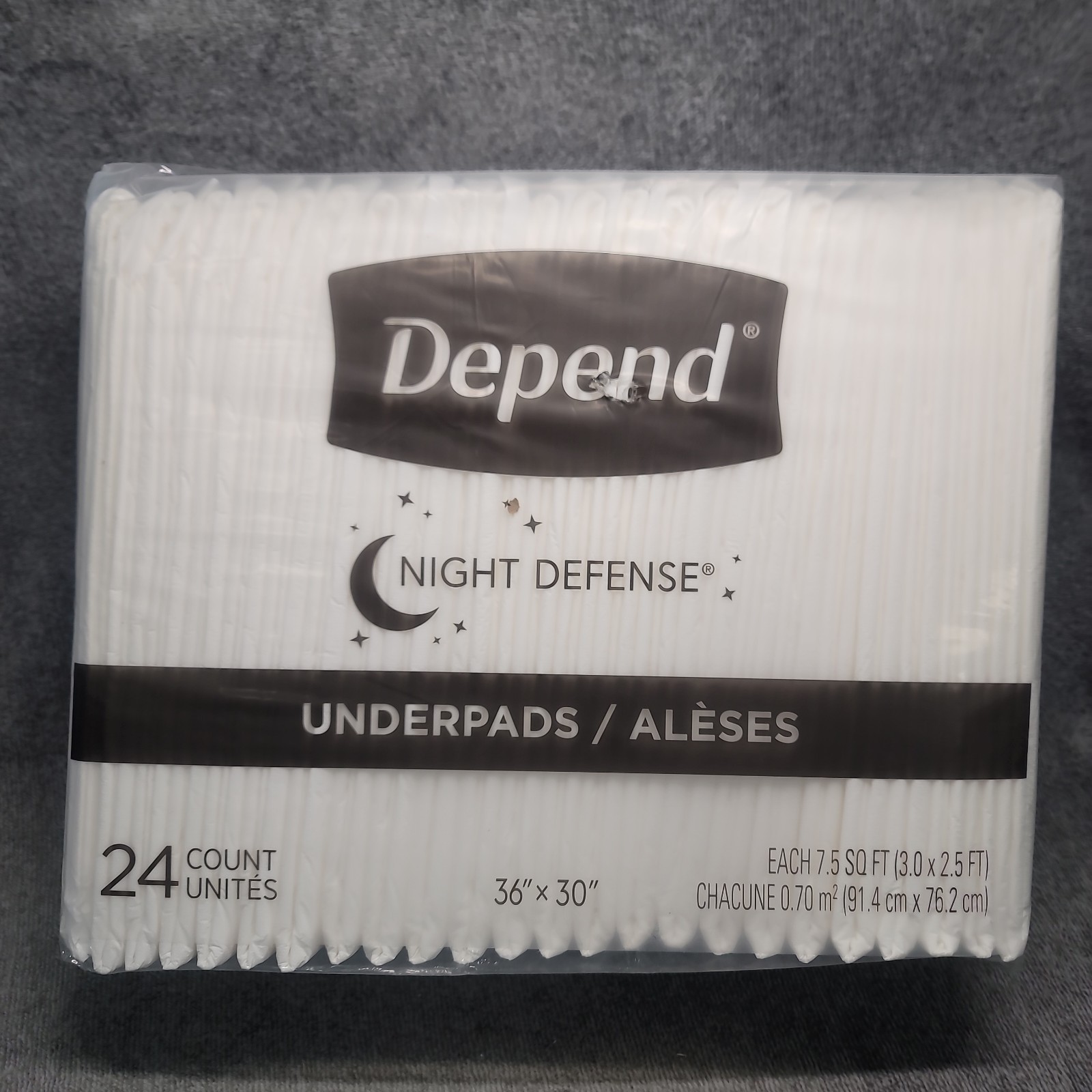 Depend Night Defense XL Underpads Absorbent Bed Pads 36″x30″ 24ct