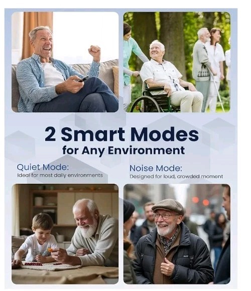 CUEME Hearing Aids for Seniors – OTC Hearing aids with Smart Noise Cancelling