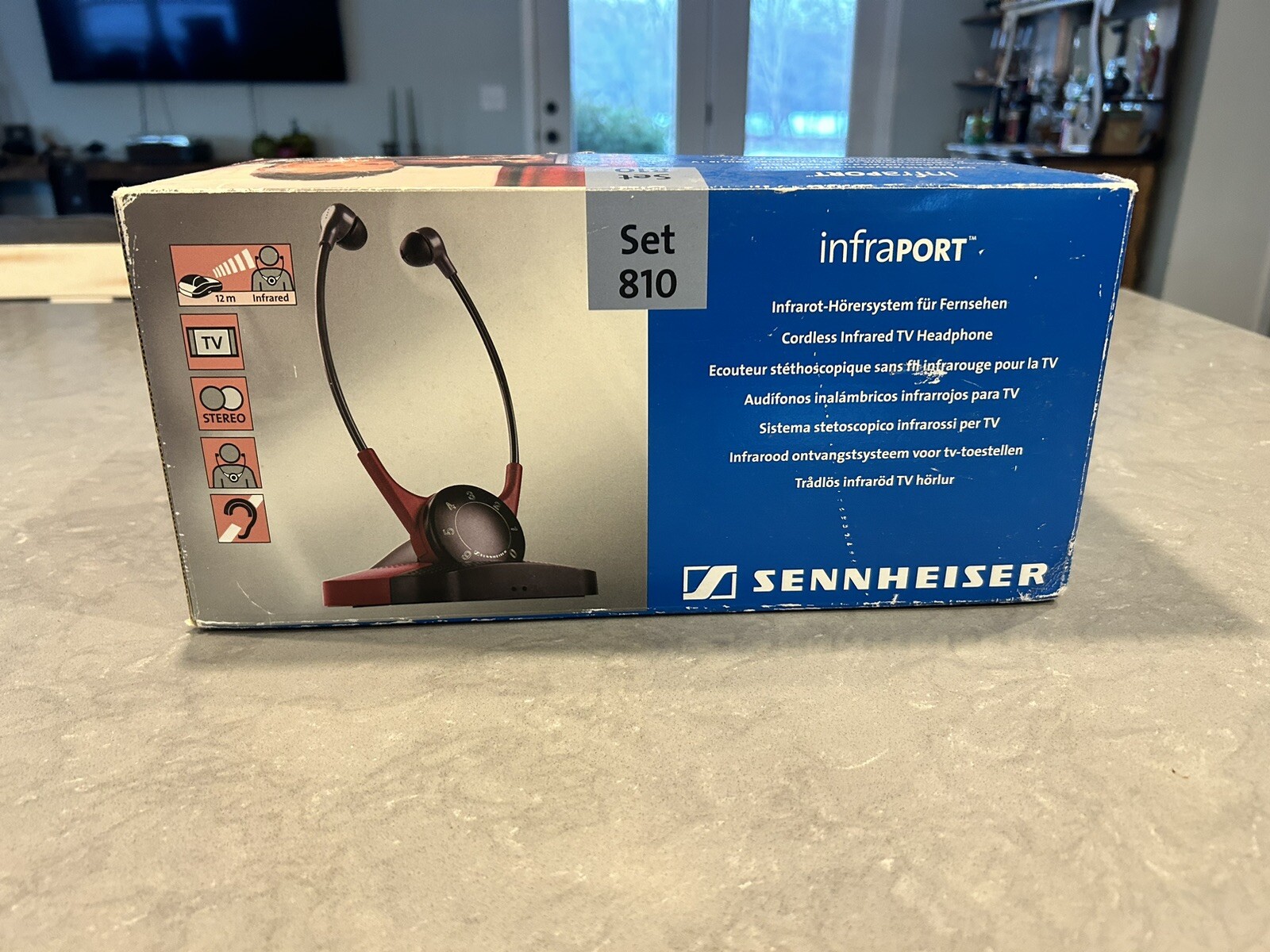 Sennheiser Infraport Set 810 Cordless Hearing Amplifier TV Headphone Complete