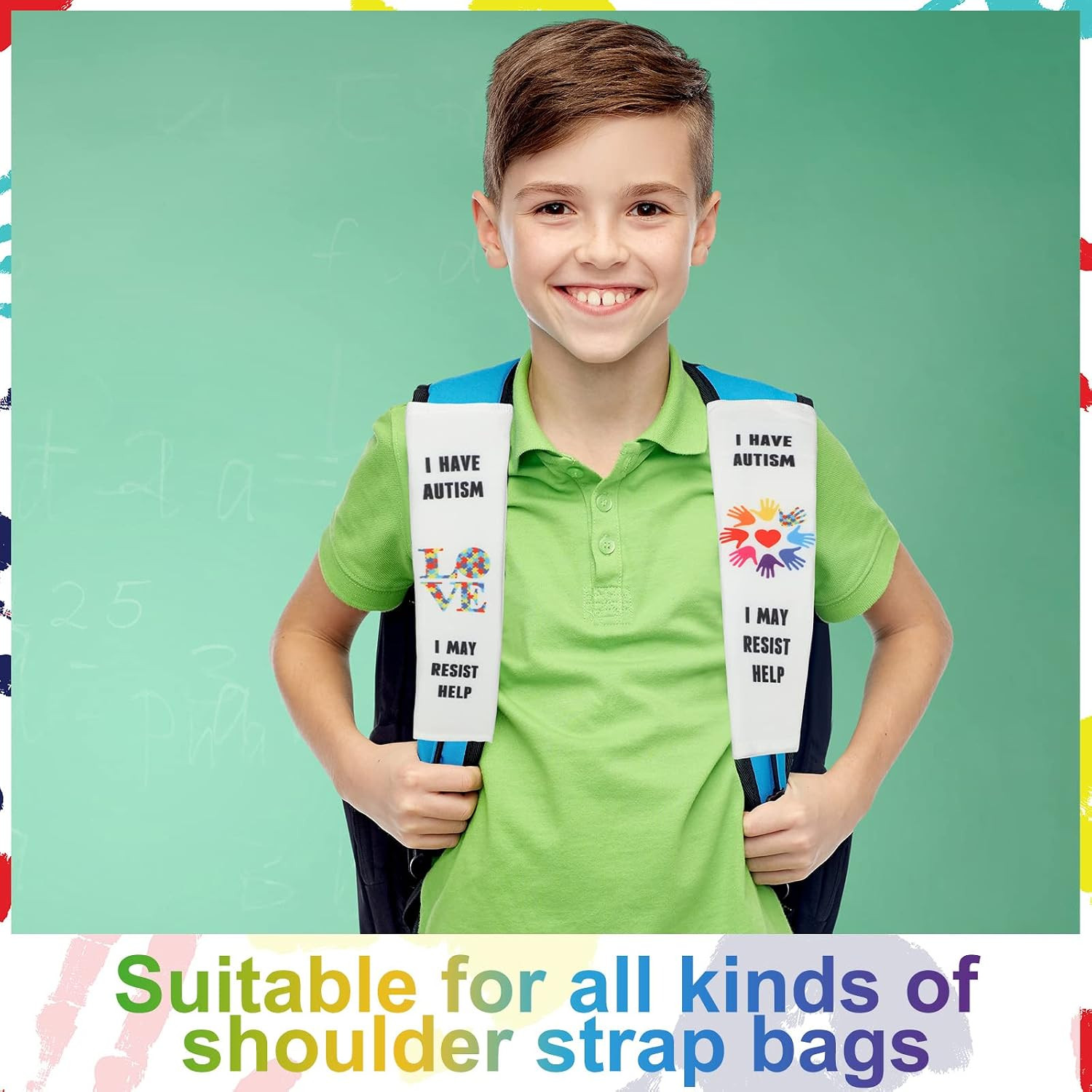 Autism Seat Belt Cover 4 Pack Non Verbal Child in Vehicle Car Truck SUV