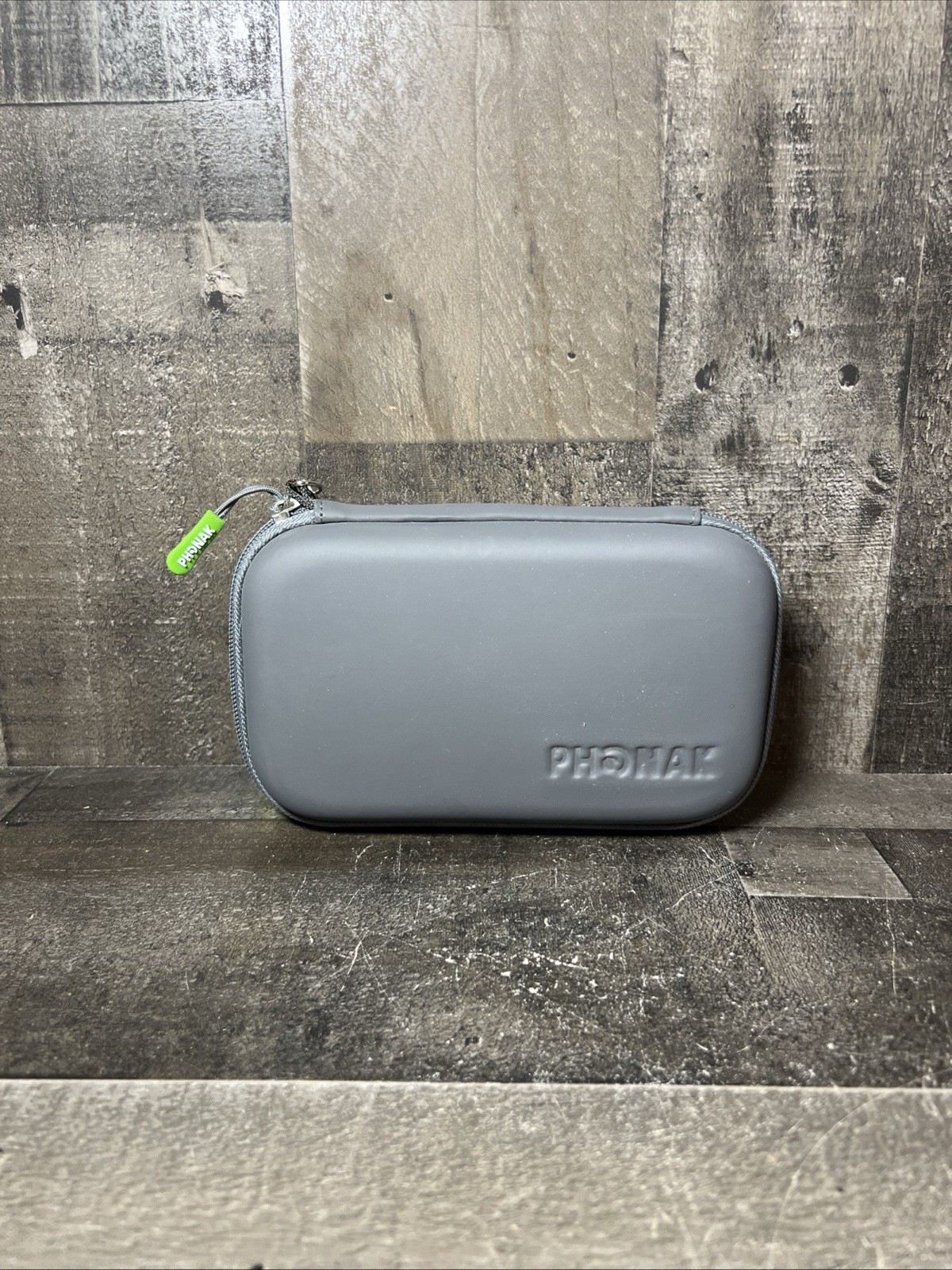 Phonak Large Double Hearing Aid Clamshell Hard Soft Case Storage Travel