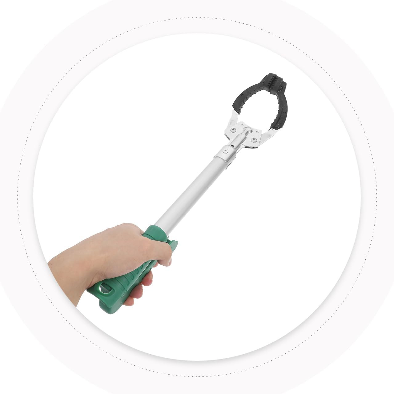 Trash Grabber Tool 16 Inch Portable Reacher with Ergonomic Handle Lightweight Pi