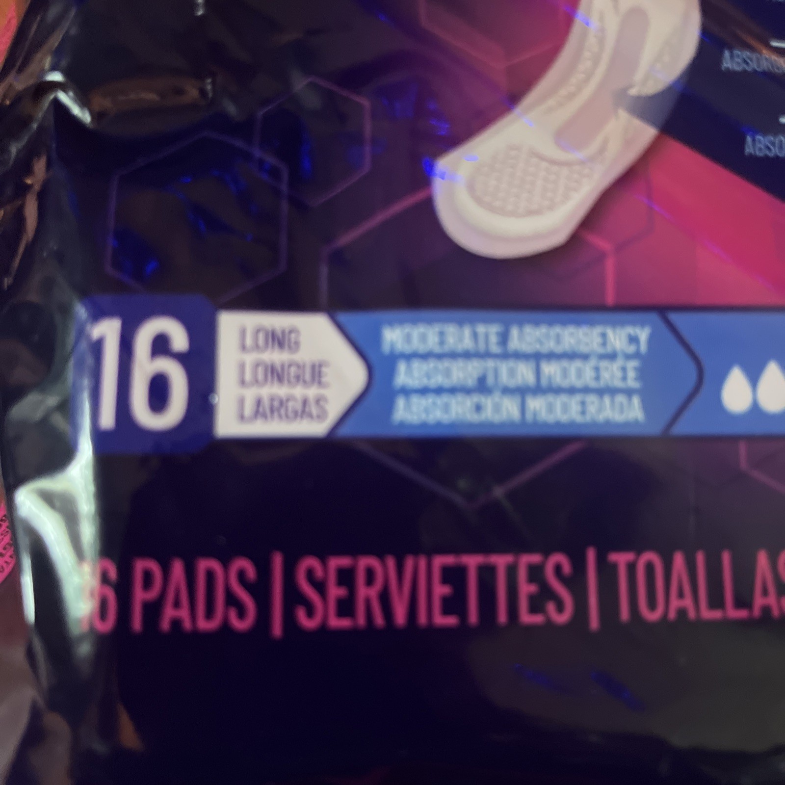 Prevail Daily Pads for Bladder Leaks, Incontinence, 16 Count Each Sz L