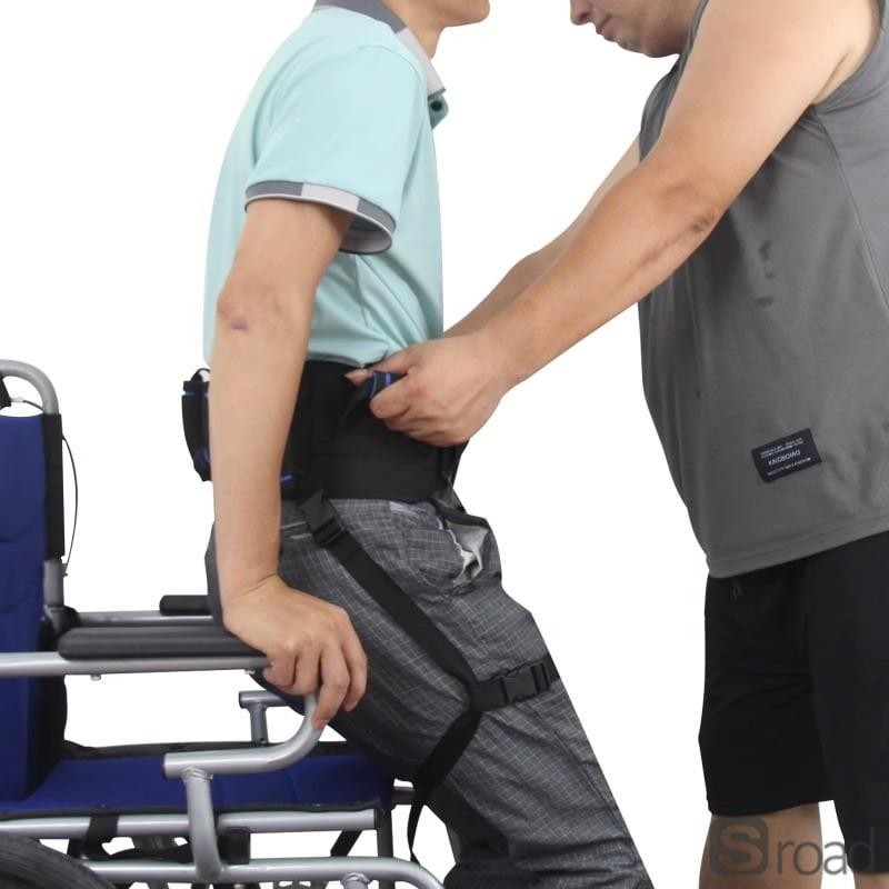 Adjustable Gait Transfer Safety Belt With 7 Handles NonSlip Elderly Mobility Aid