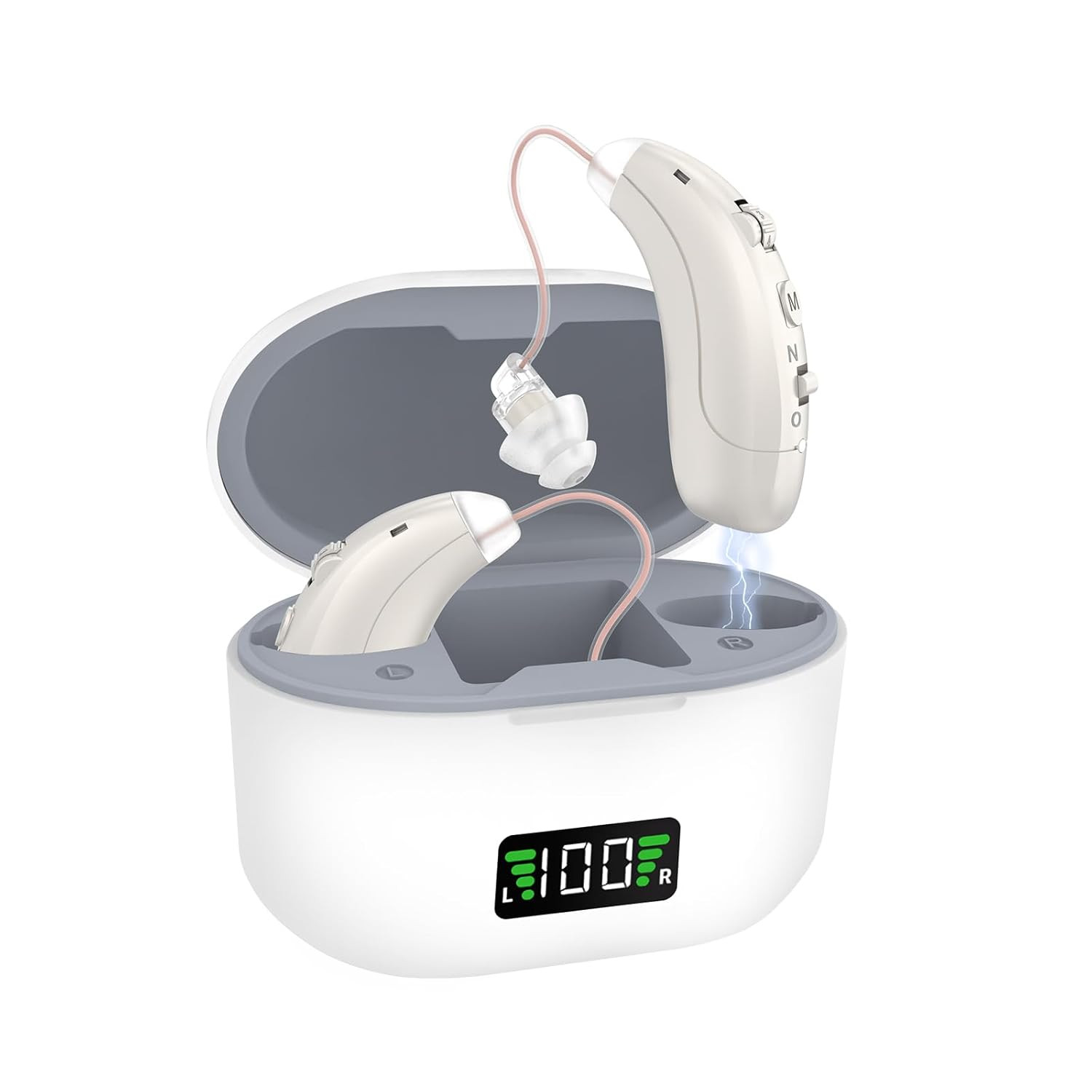 NEW Invisible Hearing Aid, 6 Levels of Volume, 2 Modes of Noise Cancellation