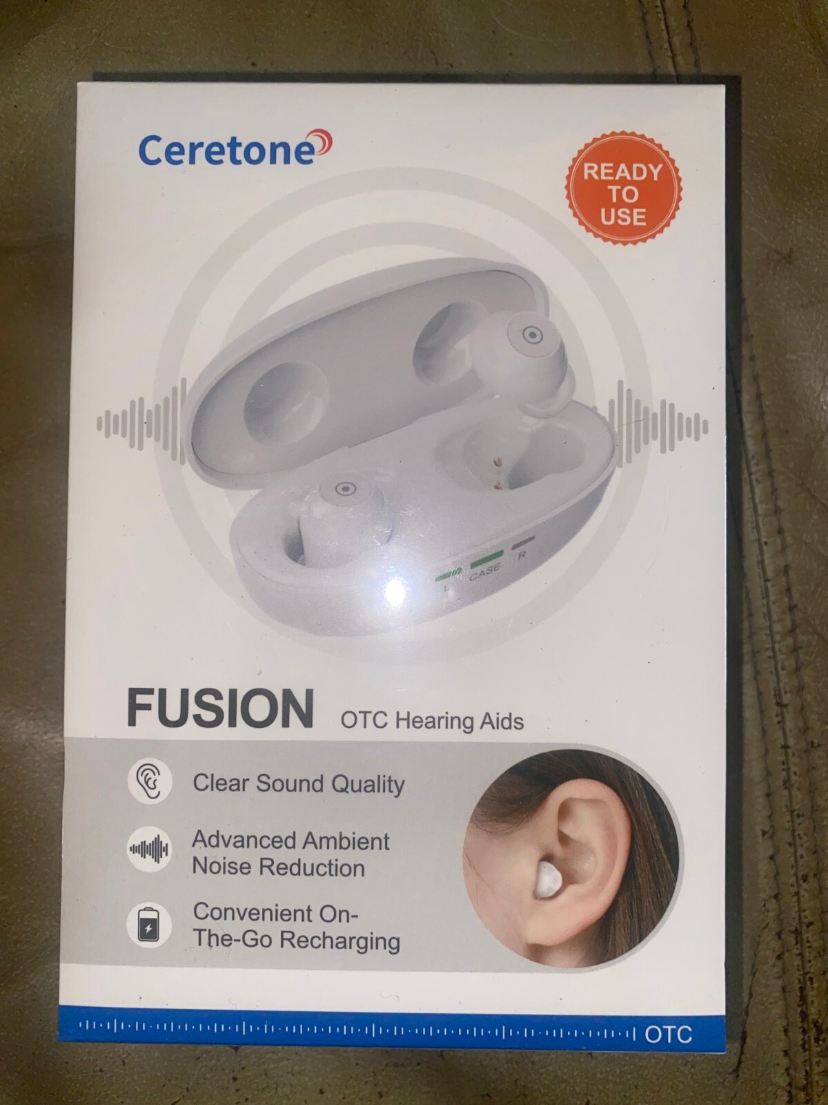 Ceretone FUSION #CE-A61AT, Clear, Ambient Noise Reduction, On-the-Go Charging