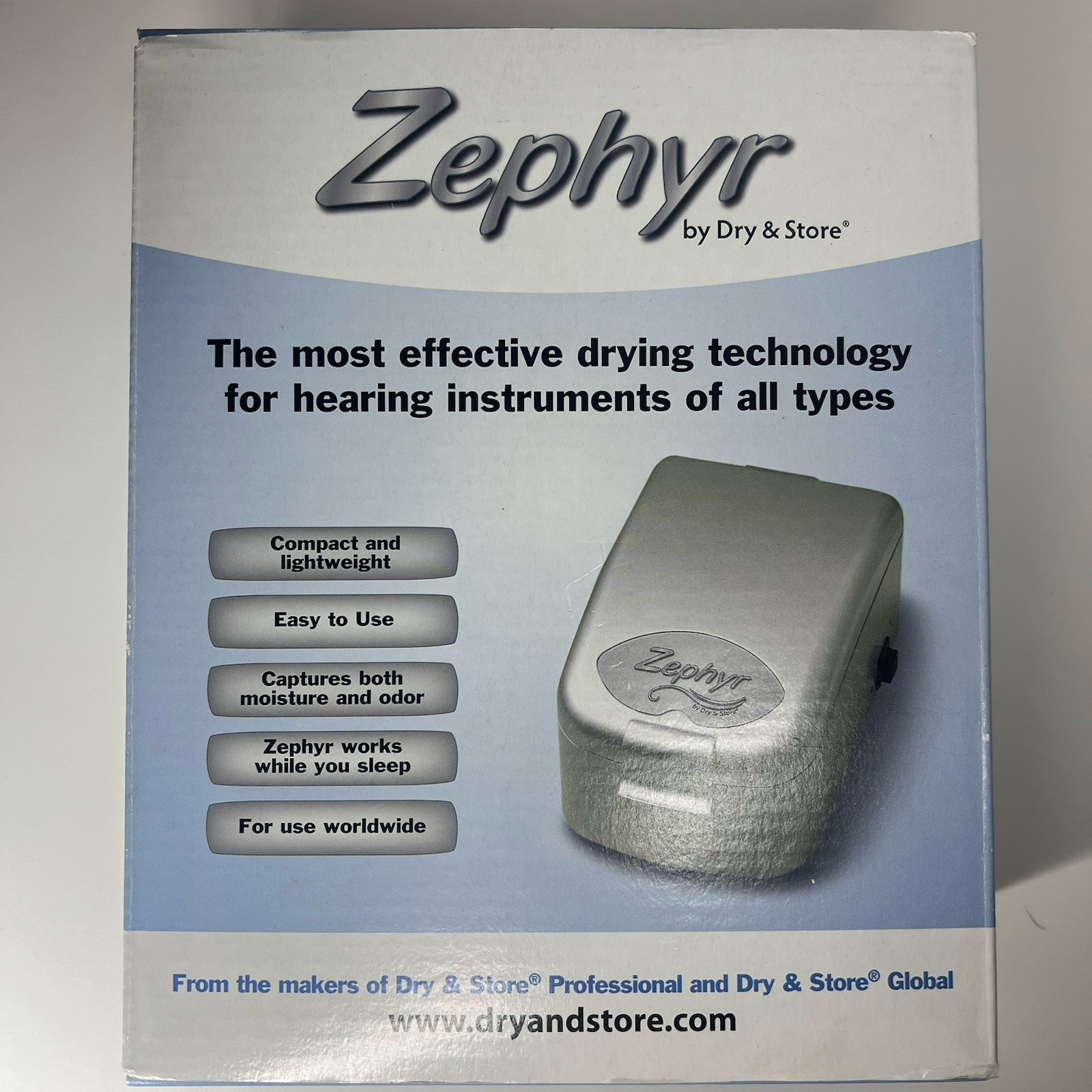 Zephyr By Dry & Store Hearing Aid Dryer Cochlear Ear Monitors NEW FAST SHIPPING