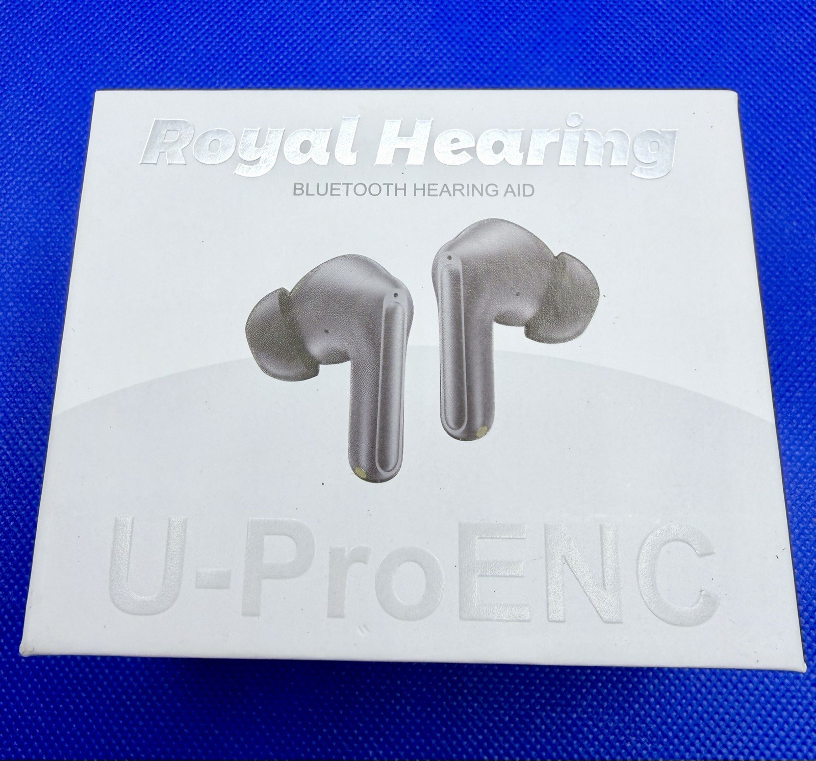 Royal Hearing 5.3 Wireless Bluetooth Hearing Aid w/Charging Case Model U-ProENC