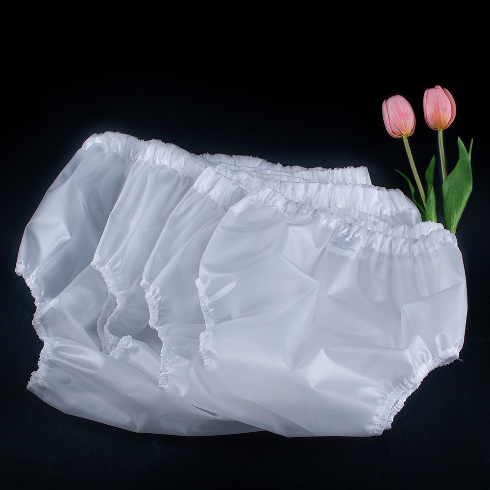 Clear Adult Waterproof TPU Incontinence Pants Reusable Plastic Diaper Cover