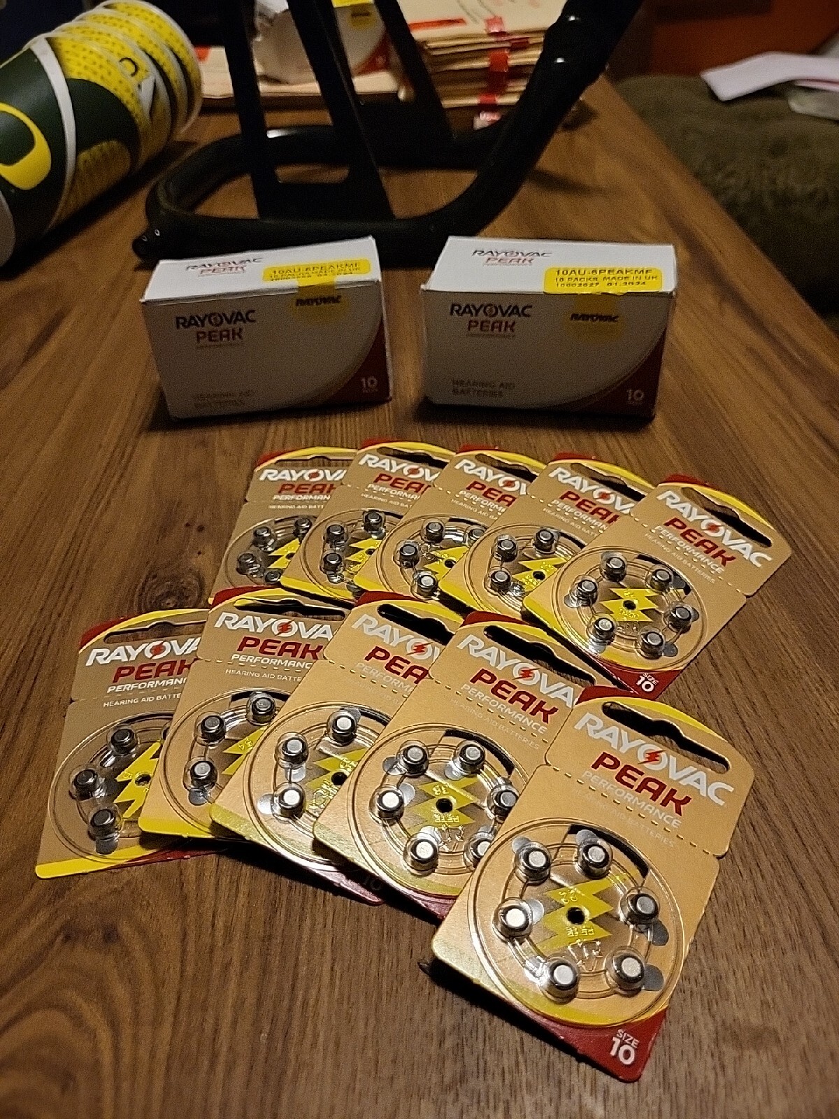 Rayovac PEAK 10 Size Hearing Aid batteries PR70 (20 Packs of 6) Exp 1/24 120 tot