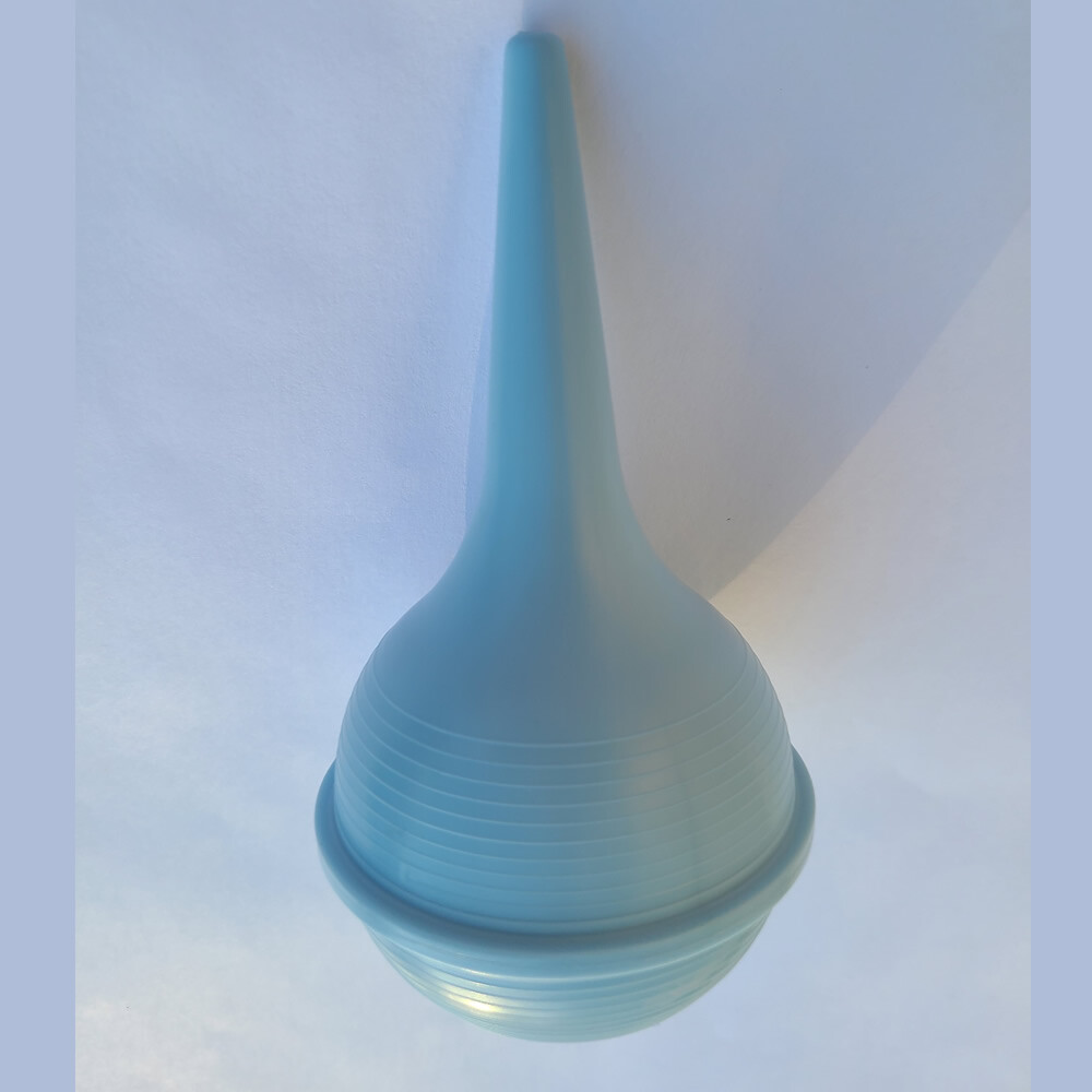 Ear Ulcer Syringe Bulb Sterile 2 oz Newborn Cleansing Nasal Blue (2 Pack)