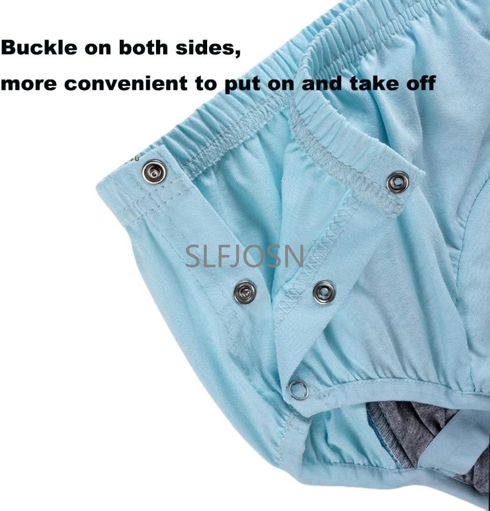 Women’s Leakproof Care Briefs Reusable Incontinence Underwear Side Snap Closures